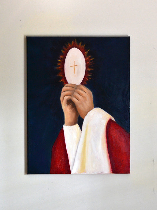 Eucharist Original Oil Painting