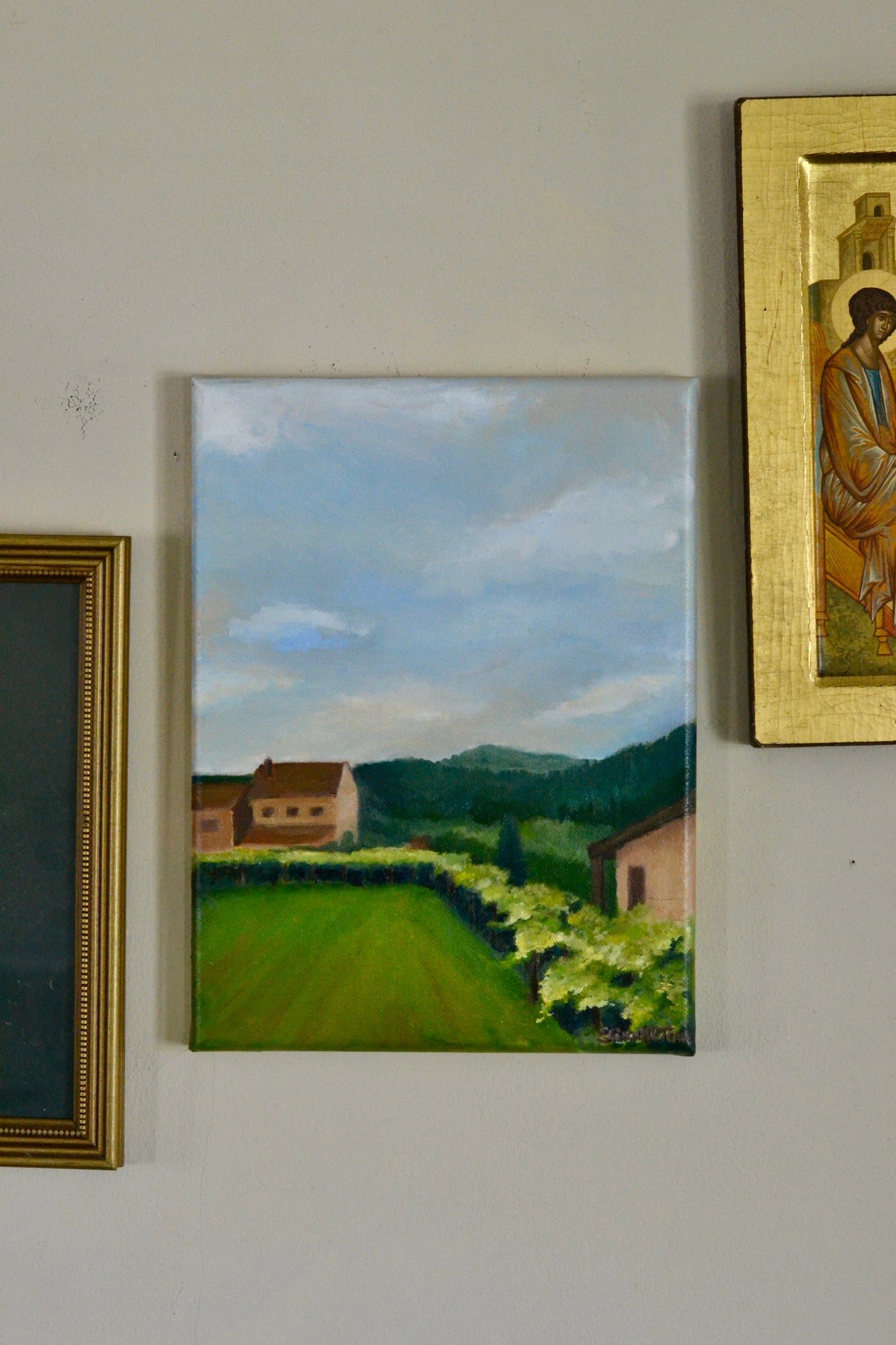 Spanish Winery Landscape Painting