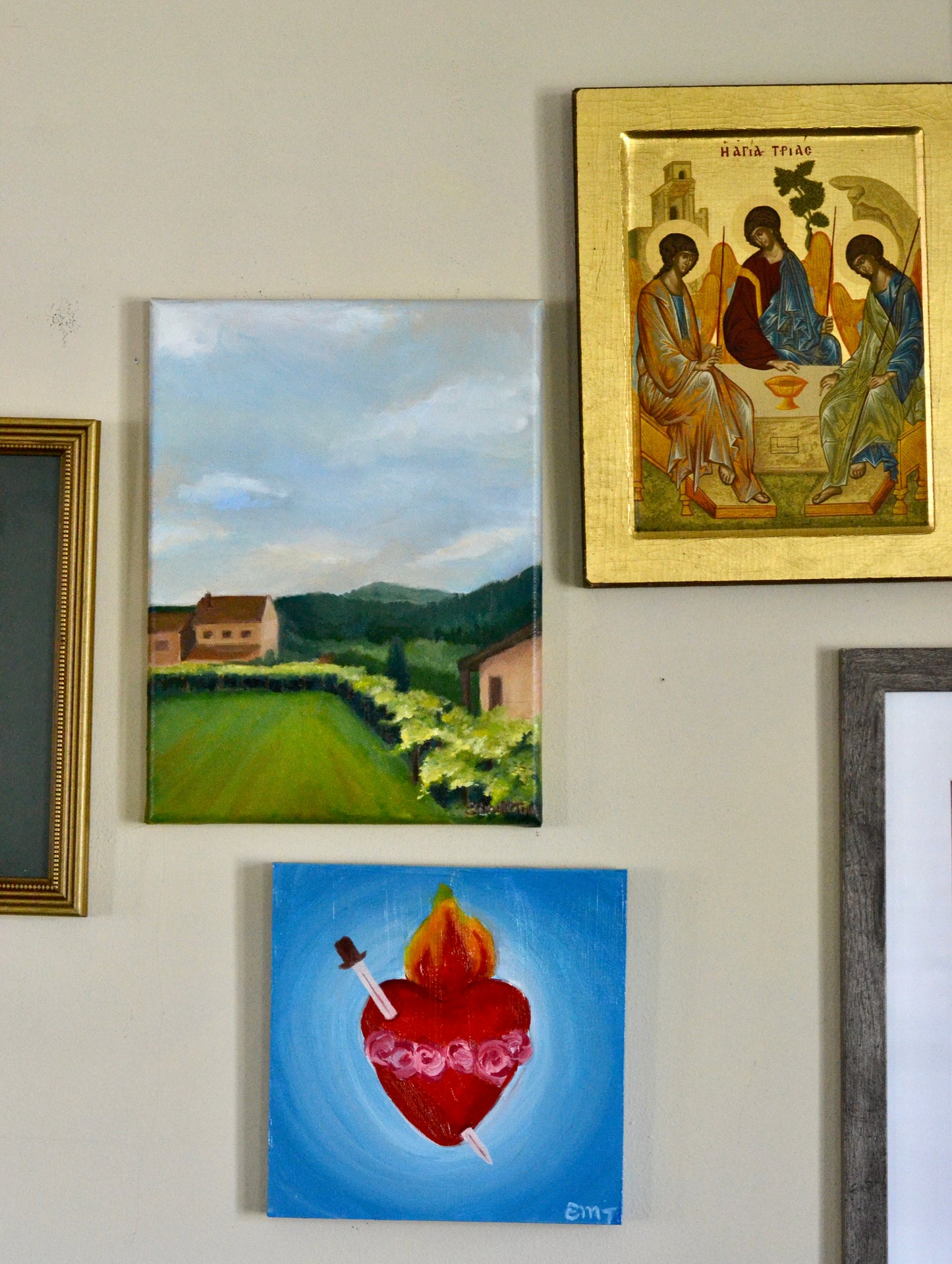Spanish Winery Landscape Painting