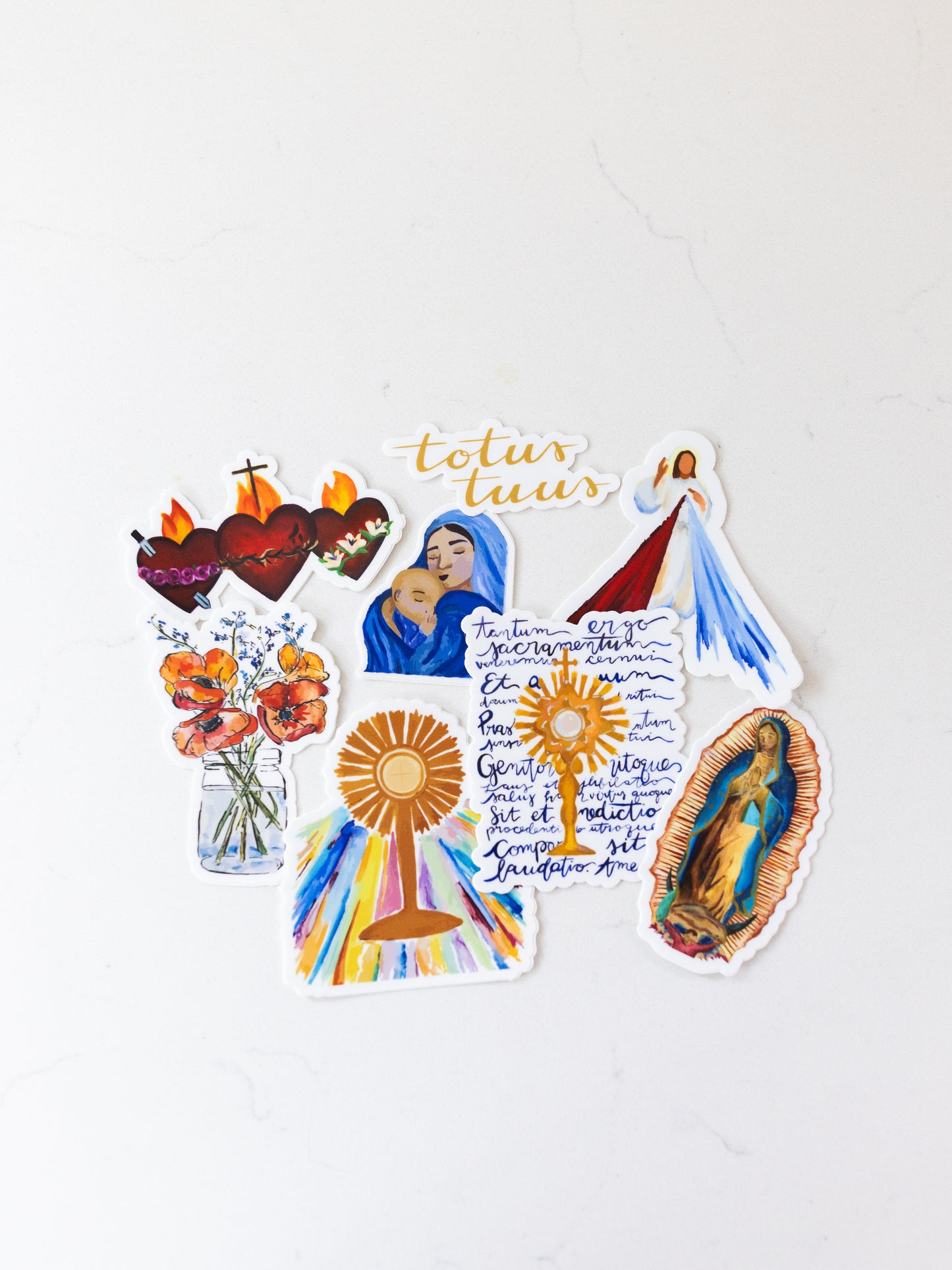 Hearts of the Holy Family Sticker