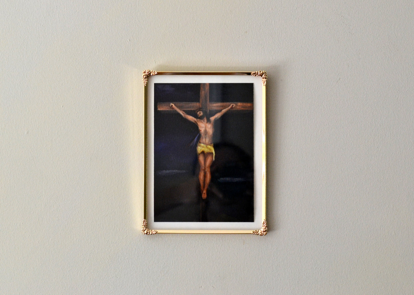 Crucifixion Print from Original Oil Painting