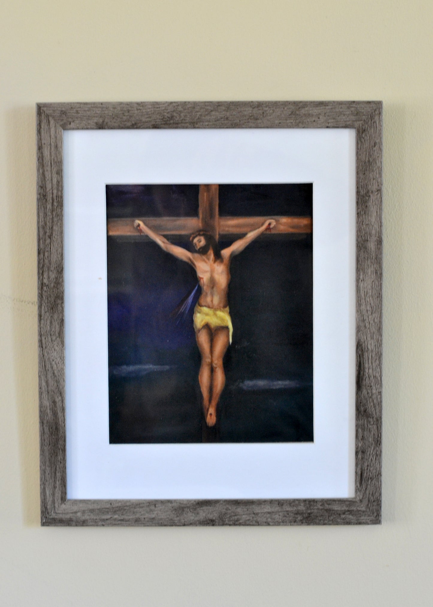 Crucifixion Print from Original Oil Painting