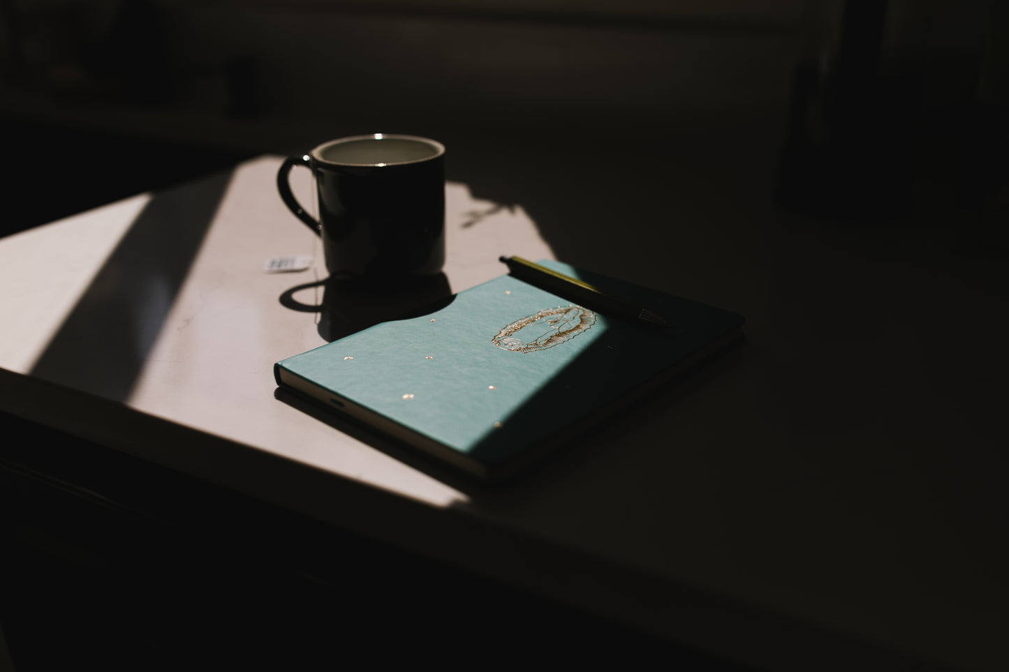 Our Lady of Guadalupe Notebook with Gold Detailing