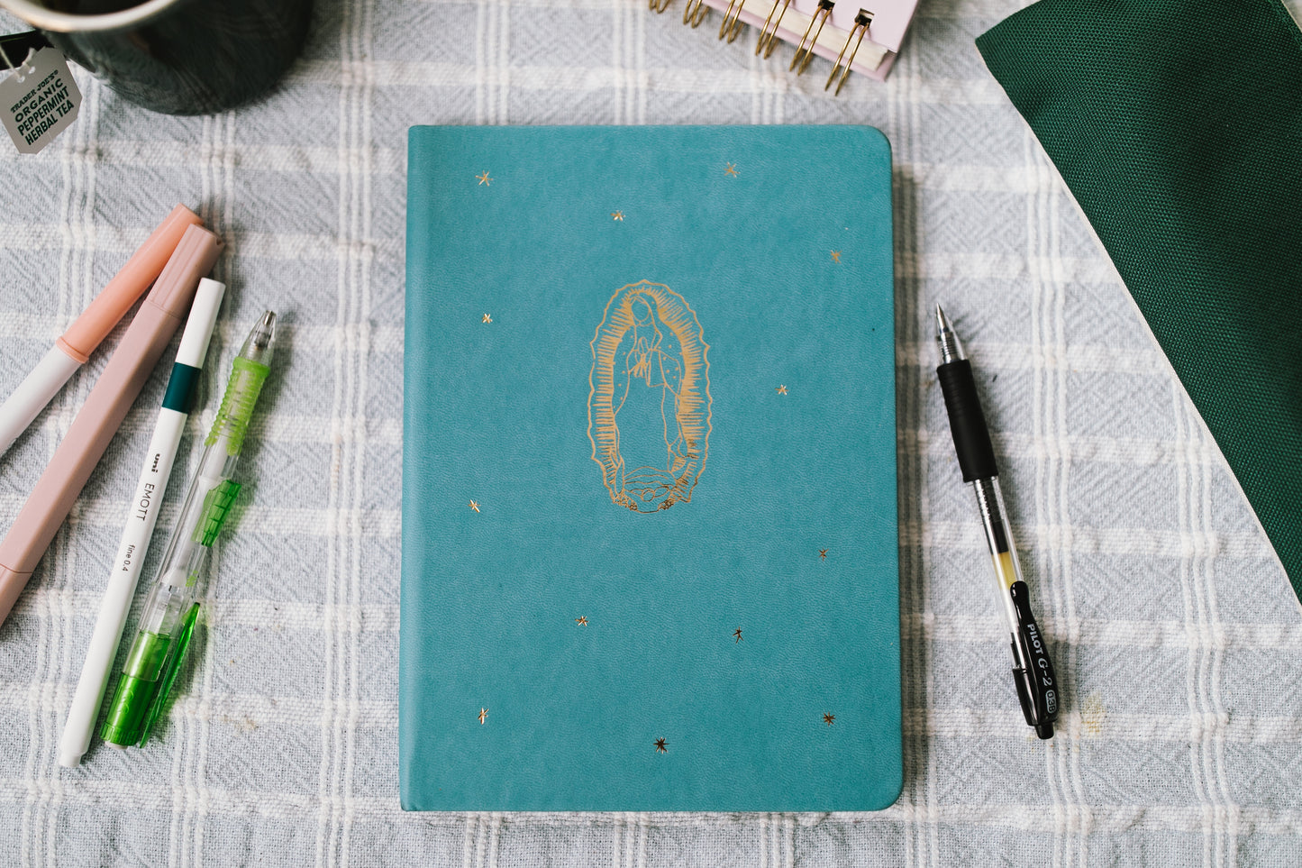 Our Lady of Guadalupe Notebook with Gold Detailing