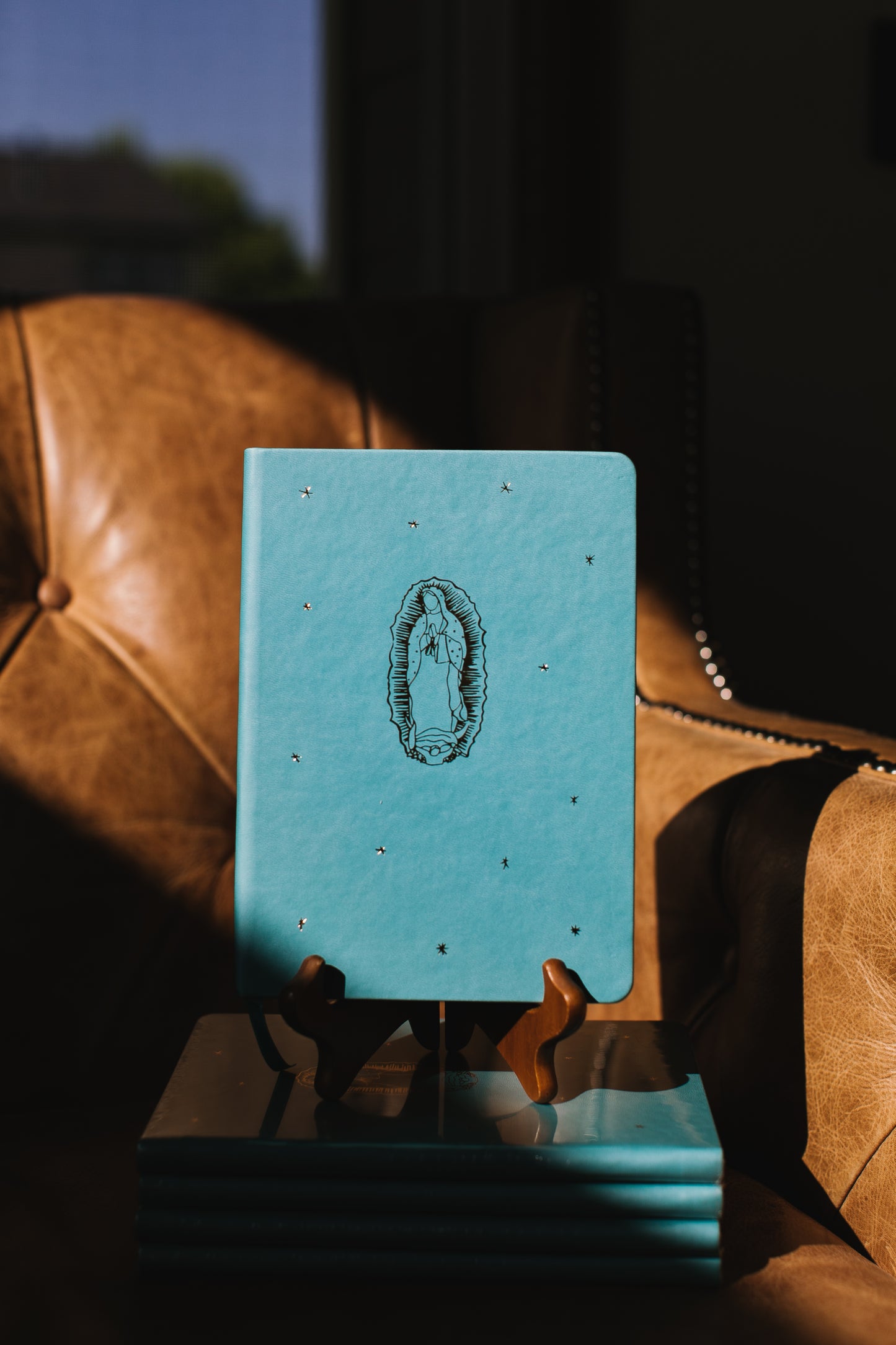 Our Lady of Guadalupe Notebook with Gold Detailing