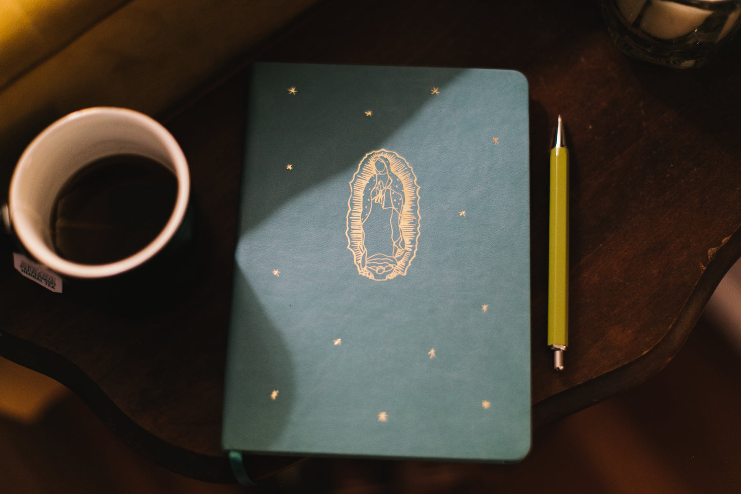 Our Lady of Guadalupe Notebook with Gold Detailing